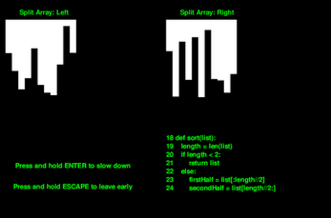 Idle Merge Sort screenshot