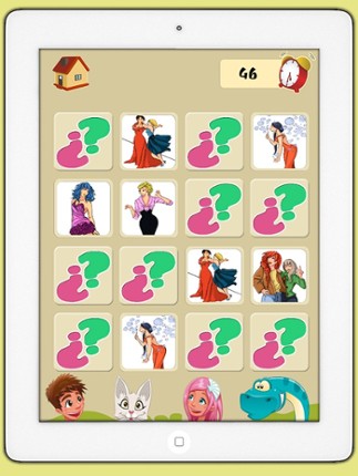 Memory game of top models - Games for brain training for children and adults screenshot