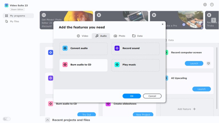 Movavi Video Suite 2023 Steam Edition - An all-in-one video maker: an editor, converter, screen recorder, and more! screenshot