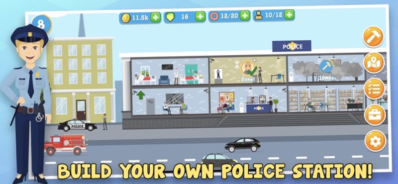 Police Inc: Tycoon sim game screenshot