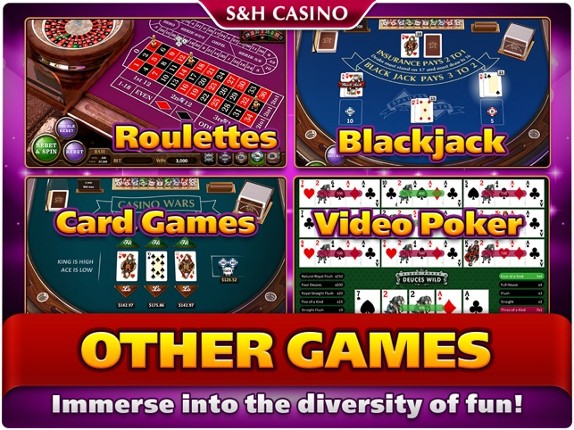 S&amp;H Casino - FREE Premium Slots and Card Games Image