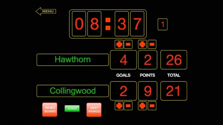 ScoreKeeper Scoreboard - iPhone Image