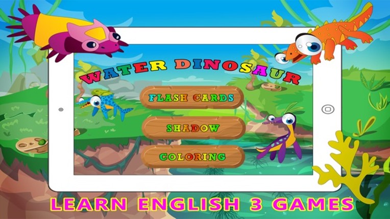 Water Dinosaur Learning - Kids Puzzle Color Pages screenshot