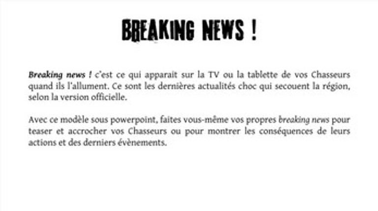 Breaking news - Des indices pour la table Image