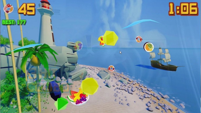 Fruit Slice by Motion Capture screenshot