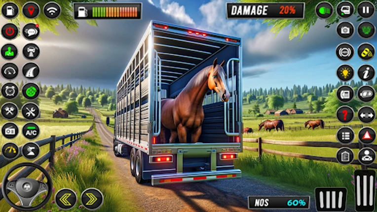 Truck Driving Animal Transport screenshot