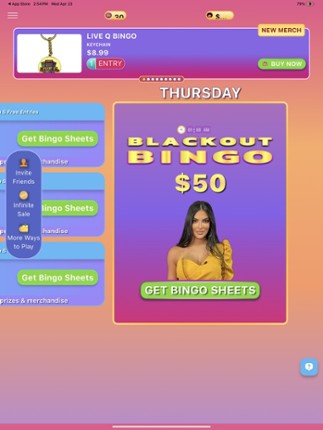 Live Q Bingo screenshot