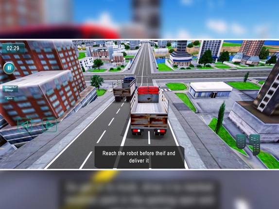 Mega Robot Truck Transport Sim screenshot