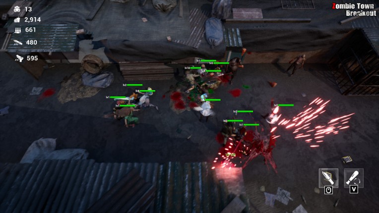 Zombie Town Breakout screenshot