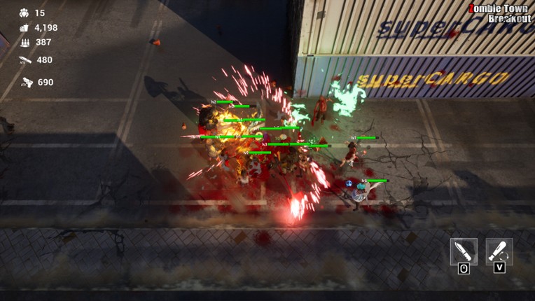 Zombie Town Breakout screenshot