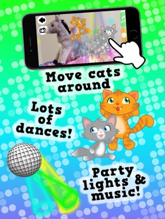 Disco Cats- Augmented Reality Dance Game - Free screenshot