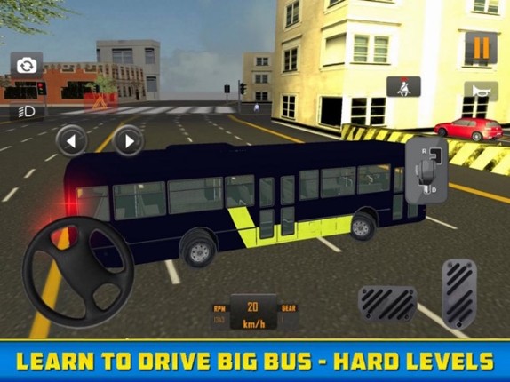 Driver Skill parking - Bus city 3D Image