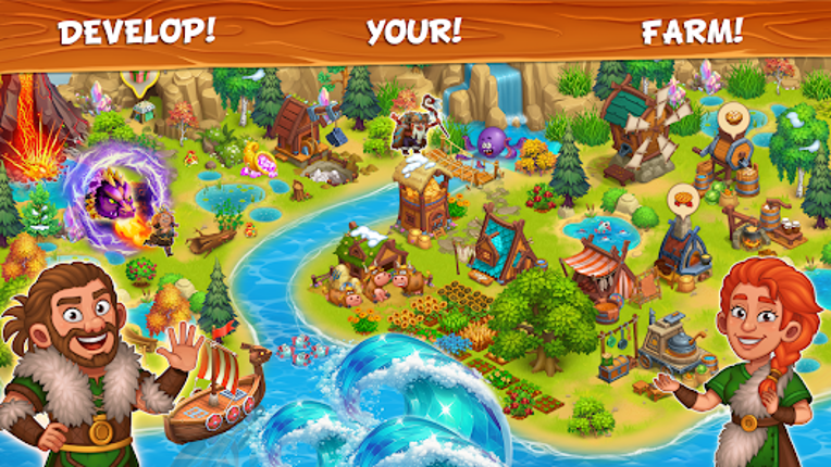 Vikings and Dragon Island Farm screenshot