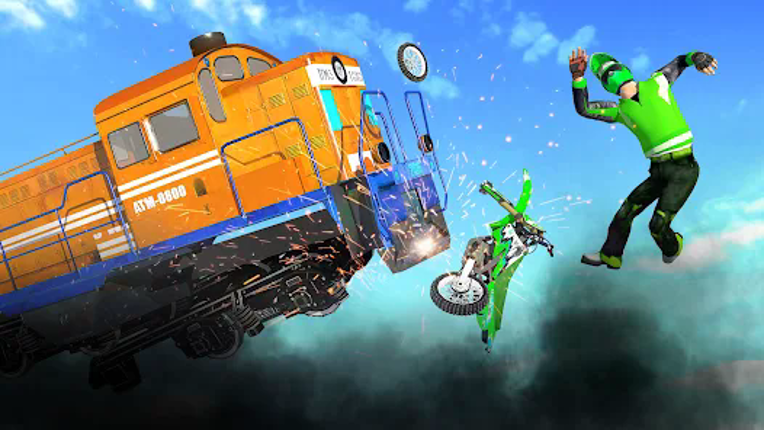 Bike vs Train Racing 3D screenshot