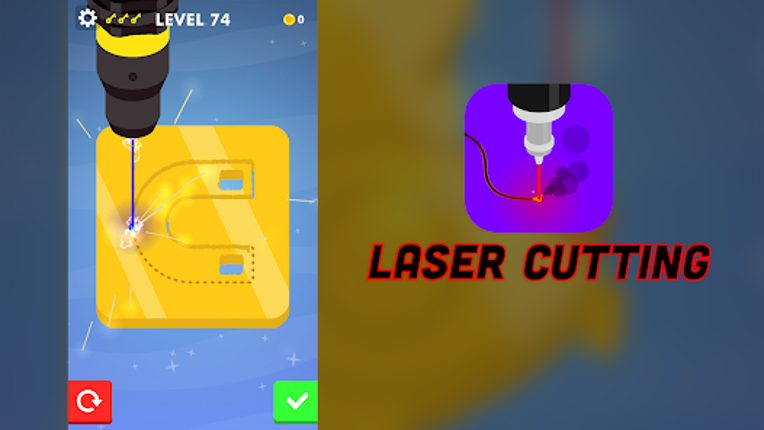 Laser Cutting - Precision Game screenshot
