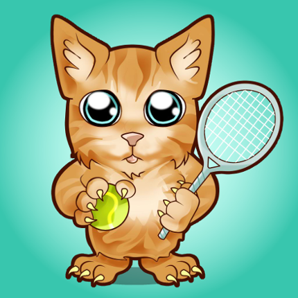 Cat Tennis Champion Image