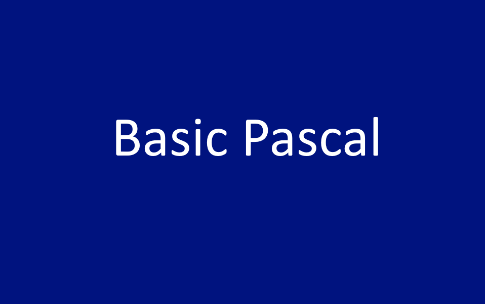 Games like Basic Pascal