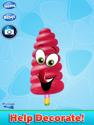 Ice Pop &amp; Cream Maker Salon screenshot