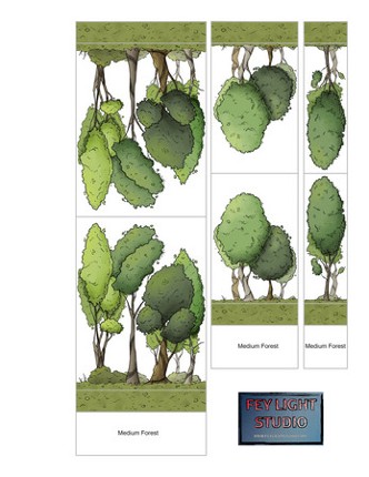 Paper Tree Minis for RPG or TTWG Image