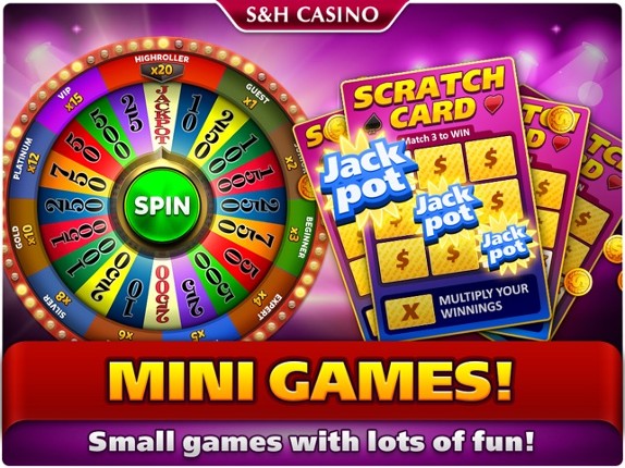 S&amp;H Casino - FREE Premium Slots and Card Games screenshot