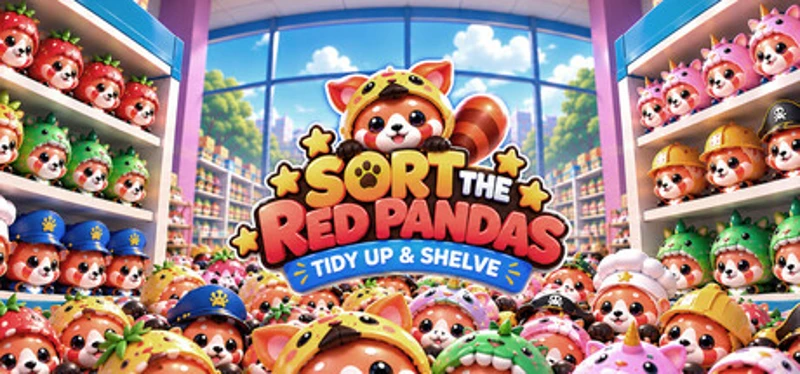 Sort the Red Pandas: Tidy Up & Shelve Image