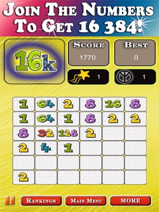 16384 - The Father of 2048, Free Puzzle Game screenshot