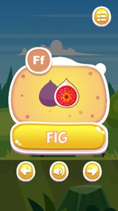 ABC Fruit Names Learning screenshot