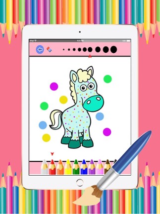 Dog art pad : Learn to paint and draw animal coloring pages printable for kids free screenshot
