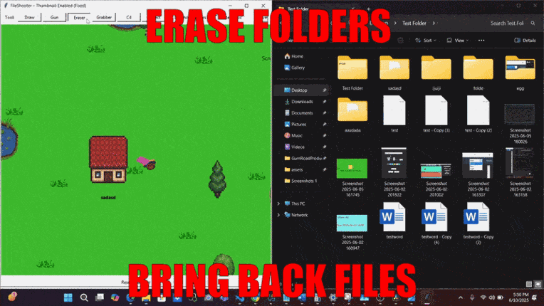 FileShooter: Gamified Desktop File Manager screenshot