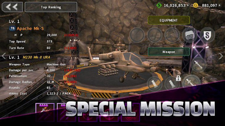 GUNSHIP BATTLE: Helicopter 3D Image