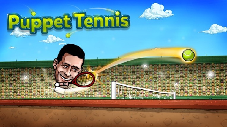 Puppet Tennis: Topspin Tournament of big head Marionette legends screenshot