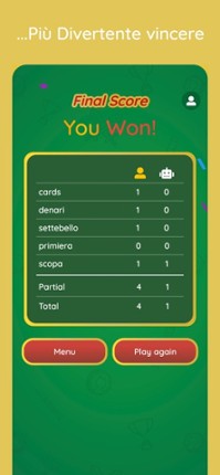 Scopa e Scopone gioco di carte screenshot