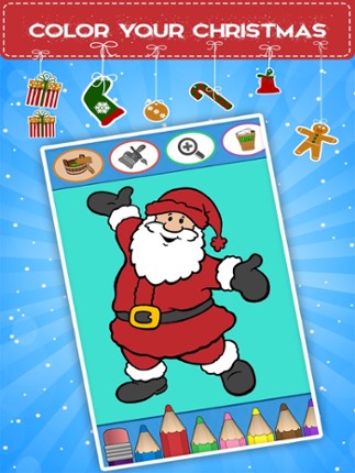 Winter coloring book for toddlers: Kids drawing, painting and doodling games for children screenshot