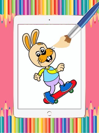 Dog art pad : Learn to paint and draw animal coloring pages printable for kids free screenshot