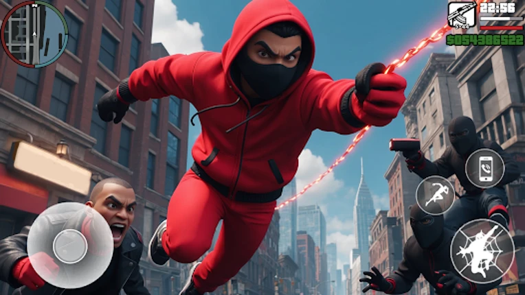 Spider Rope Hero Crime City Image