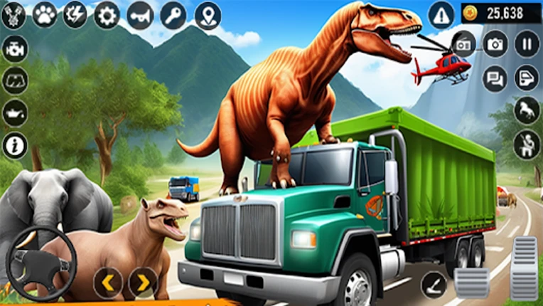 Truck Driving Animal Transport Image