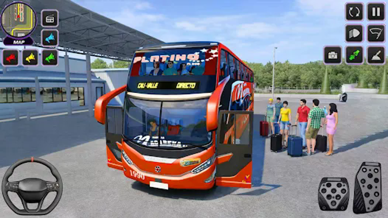 City Coach Bus -Bus Driving 3d Image