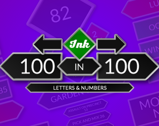 Ink 100 in 100: Letters and Numbers Game Cover