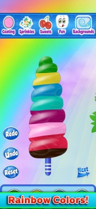 Ice Pop &amp; Cream Maker Salon screenshot