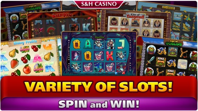 S&amp;H Casino - FREE Premium Slots and Card Games screenshot