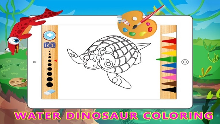 Water Dinosaur Learning - Kids Puzzle Color Pages screenshot