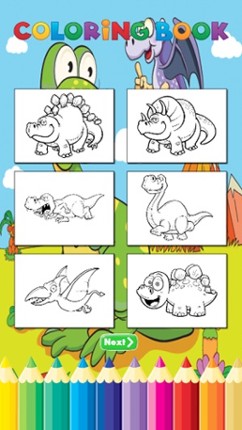 Dinosaur Farm Coloring Book - Activities for Kid Image