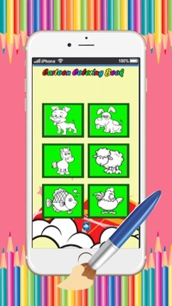 Dog art pad : Learn to paint and draw animal coloring pages printable for kids free screenshot