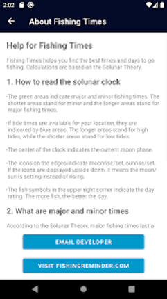 Fishing Times screenshot