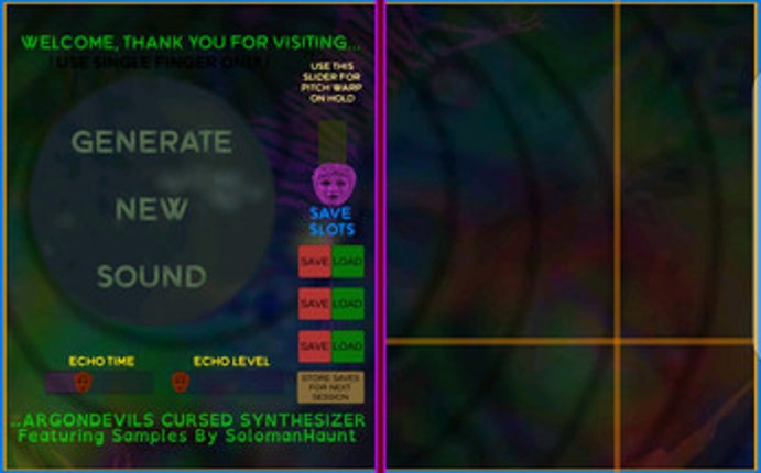 Argondevils Cursed Synthesizer screenshot
