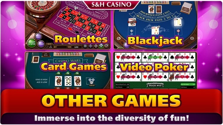S&amp;H Casino - FREE Premium Slots and Card Games Image
