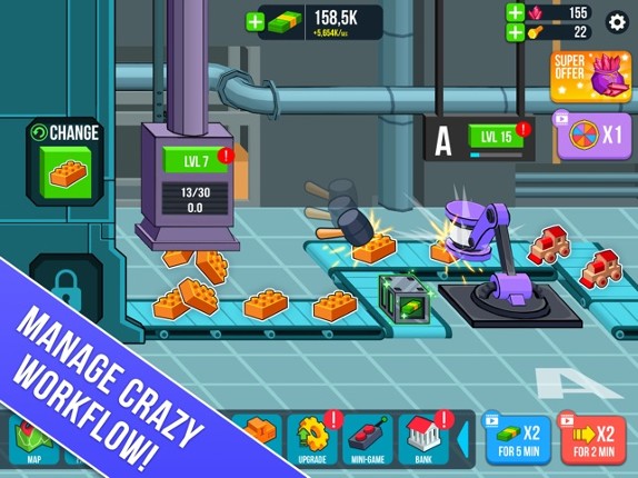 Tap Tap Factory: idle tycoon Image