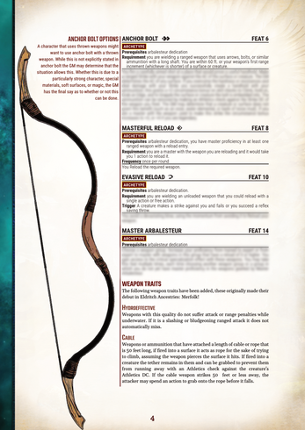 Eldritch Archetypes: Arbalesteur [PF2e] screenshot