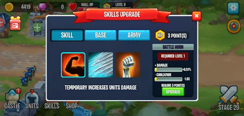 Warriors Defend: Castle Defend screenshot