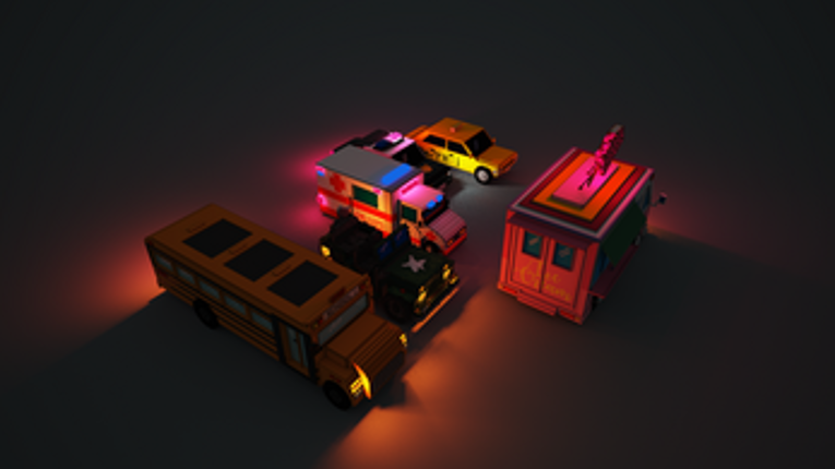 6 voxel 3D vehicles set screenshot
